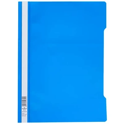 Image of Durable 252306 Clear View Folder Report File A4 PP, Blue Pack of 25