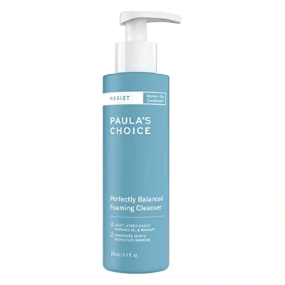 Image of Paula&#039;s Choice RESIST Anti Aging Foaming Cleanser Hydrating &amp; Soothing Face Wash with Hyaluronic Acid Fights Blackheads Combination to Oily Skin 190 ml