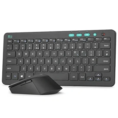 Image of Wireless Keyboard and Mouse Set, with Ultra slim Size UK Layout Compatible PC, Laptop, Computer, Windows for Office Home Work