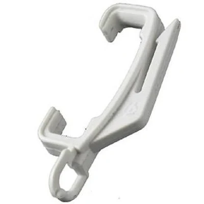 Image of New White Curtain Track Rail Hook Hooks Gliders Harrison Drape Extra Valance x 10