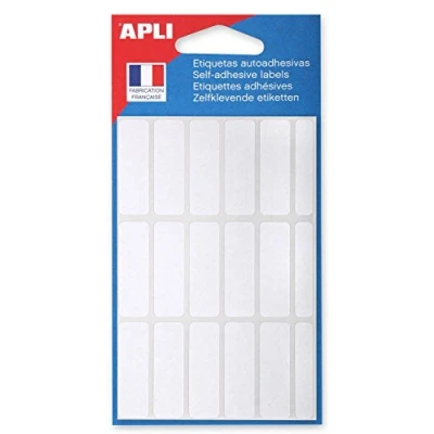 Image of APLI 111944 Pack of 105 White Labels 12 x 38 mm