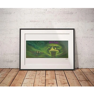 Image of Harry Potter &amp; the Half Blood Prince Book Cover Artwork Limited Edition A3 Art Print