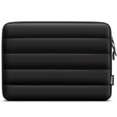 Image of TECOOL Puffy 15.6 16 inch Laptop Sleeve, Protective Case For 15&quot; 16&quot; Lenovo Thinkpad ideapad HP Pavilion Acer Dell Asus,16&quot; MacBook Pro M3 M2 Waterproof Computer Case,Black