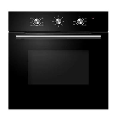 Image of Cookology COF600BK 60cm Black Built in Single Electric Fan Forced Oven &amp; timer