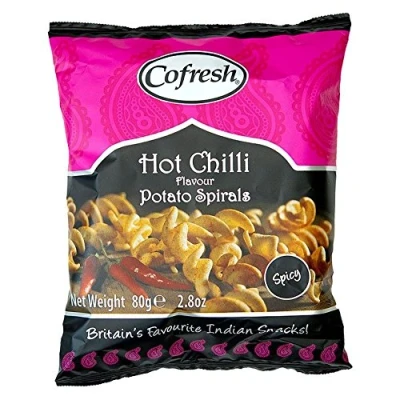 Image of Cofresh Hot Chilli Flavour Potato Spirals (80g)