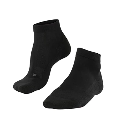 Image of FALKE Women&#039;s GO2 Short W SSO Cotton Anti Blister 1 Pair Golf Socks, Black (Black 3000), 2.5 3.5