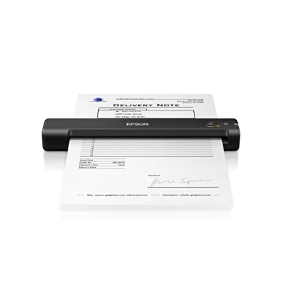 Image of Epson WorkForce ES 50 Mobile Document Scanner, Black 10PPM USB