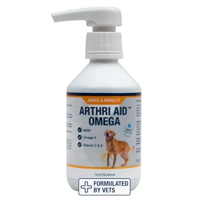 Image of Swedencare UK ArthriAid Omega Liquid 500 ml for Dogs and Cats, Joints Mobility Supplement