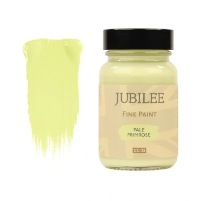 Image of Guild Lane Jubilee Fine Paint Pale Primrose Furniture, Metal, Fabric, Glass &amp; More Indoor Outdoors Water Based Acrylic 60ml Jar
