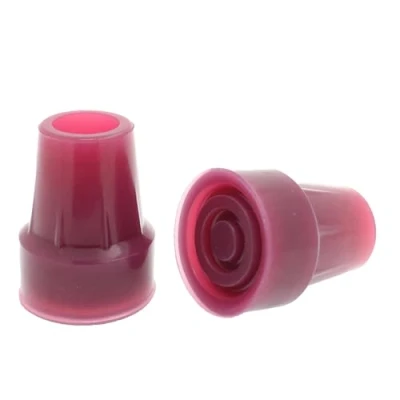 Image of Pair of Purple Rubber Walking Stick Ferrules Crutch Tips Feet 19mm &amp; 22mm by Lifeswonderful (19mm)