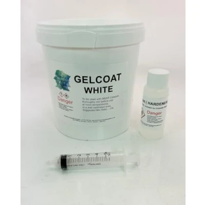 Image of Swindon Composite Supplies : Marine White Gelcoat 250g Lloyds Approved Polyester MEKP Hardener Included (250g)