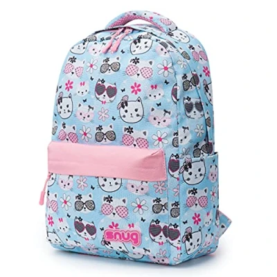 Image of Snug Kids Backpack for School, Sports and Travel Perfect Ages 4+ (Cats)