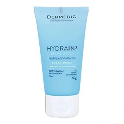 Image of DERMEDIC HYDRAIN3 HIALURO 50 g Enzymatic peeling Recommended for gentle cleansing of sensitive and dry skin Hypoallergenic