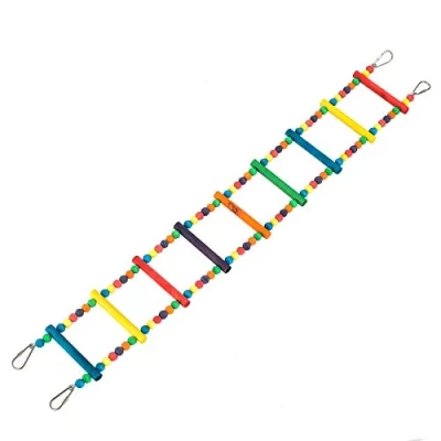 Image of Coloured Bendy Ladder Climbing Parrot Toy for Budgies, Cockatiels, Lovebirds, and Small Parrots all Bird Cages