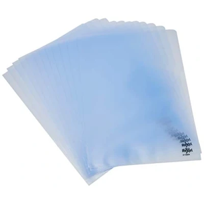 Image of Rexel Quality A4 Document Folder, Clear Embossed, 115mic, Cut Flush, Copy Safe, Pack of 100, 2115635