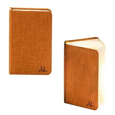 Image of Gingko Smart Booklight Linen Mini Harmony Orange