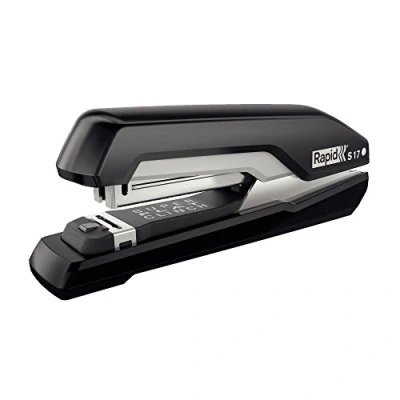 Image of Rapid Supreme S17 Full Strip Stapler, 30 Sheet Capacity, Super Flat Clinch Stapling, Black/Grey, 5000537