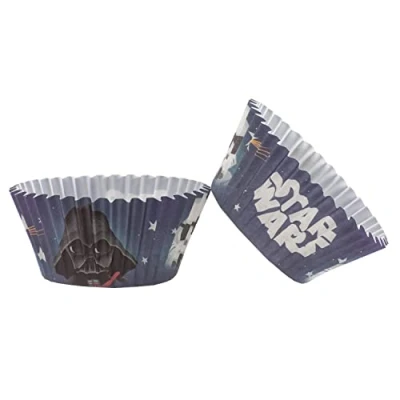Image of Dekora Baking Mould Set Muffin and Cupcake Moulds Paper Pack of 25 Star Wars Cases 18 g