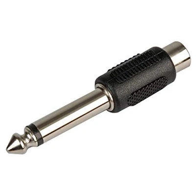 Image of PRO SIGNAL PSG08617 Phono Plug Socket To 6.35mm Mono Jack Adaptor