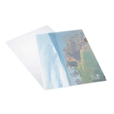 Image of Rapesco 1105 ECO Cut Flush Folders, A4, Transparent, Pack of 25