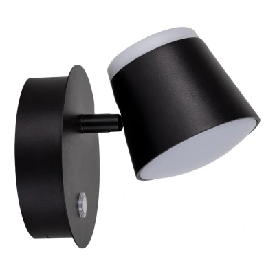 Image of Näve Tondo LED wall light battery, magnetic, black