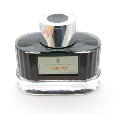 Image of Faber Castell Graf von Ink Bottle India Red 75ml 141019