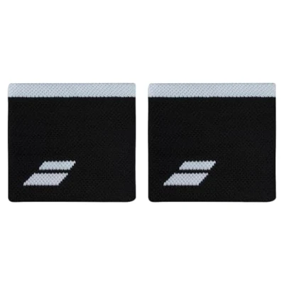 Image of Babolat Black Short Tennis Wristbands Pack of 2