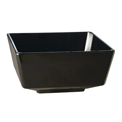 Image of APS GF097 Float Square Bowl, 7&quot;, Black