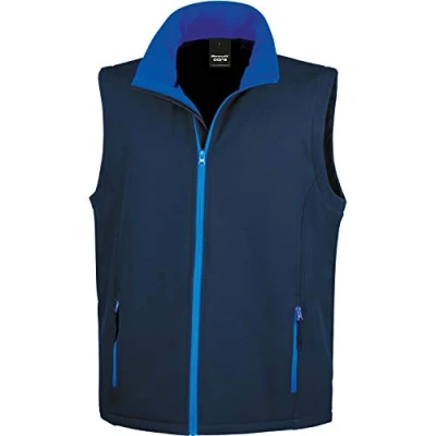 Image of Result R232M Printable Softshell Bodywarmer Navy/Royal, Large