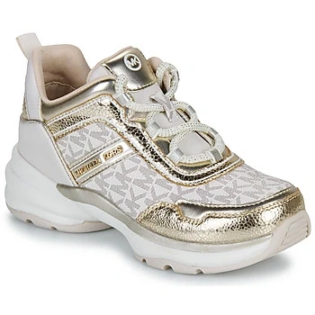 Image of Michael Kors Kids Olympia Trainers Vanilla/pale goldcoloured for kids, Size: 4, gold/coloured shoes