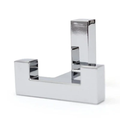 Image of Colorful Double Hat Coat Hanger Hook Door Wall Bath Chrome