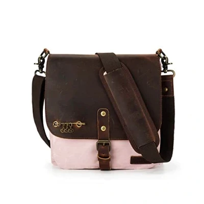 Image of Della Q Saddlebag, Canvas, Petal, One Size