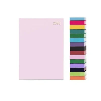 Image of Top Sale 2025 A5 Week To View Yearly Diary with Hard Cover in Pink