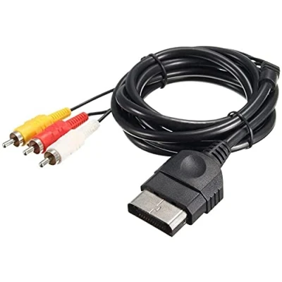 Image of Multibao Audio Video Composite AV Cable 3 RCA Home TV Wire Cord for Xbox Classic 1 Black 1.8m