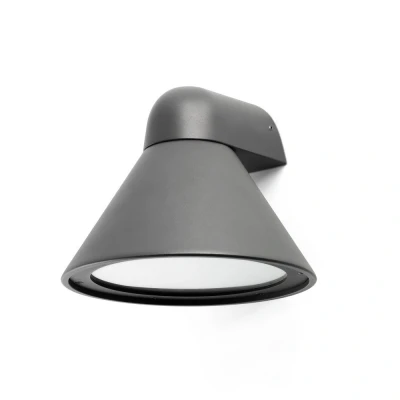 Image of Pals Down Lighter Outdoor Wall Light Grey, E27, IP65