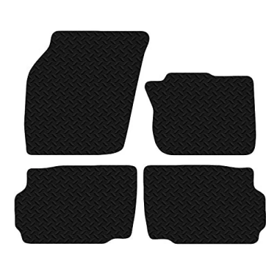 Image of Carsio Car Mats 4pc Set For Ford Mondeo 2015+ Onwards Tailored Fit Rubber Floor Mat Complete Accessory Black Custom Fitted Anti Slip Backing, Heavy Duty &amp; Waterproof