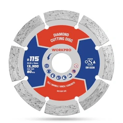 Image of WORKPRO 115mm Segmented Diamond Cutting Disc (1)