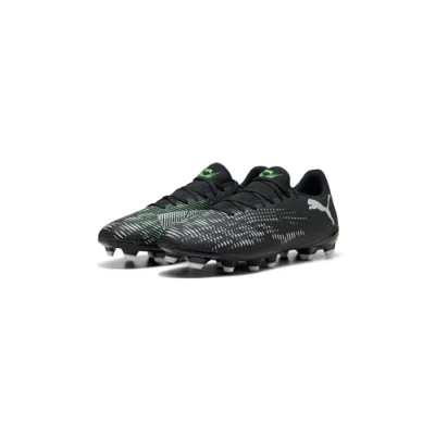 Image of PUMA Unisex Future 8 Play FG/AG Soccer Shoe, Black Silver Fluo Green, 12.5 UK