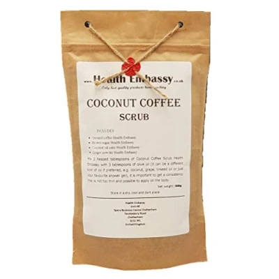 Image of Health Embassy Coconut Coffee Scrub with Ginger Peeling, Body 150g
