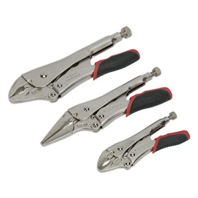Image of Sealey Premier Locking Pliers Set 3pc Quick Release