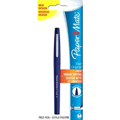 Image of Paper Mate Flair Original Fibre Tip Pen Medium 1.0mm Blue