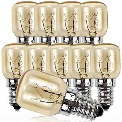 Image of YANUODA Oven Bulb 25W 300C Small Edison Screw E14 Nickel Plated Base Salt Lamp Pygmy (10)