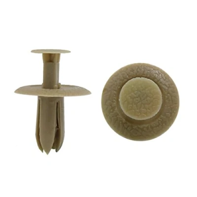 Image of sourcing map 100 Pcs Beige 6mm Hole Rivet Door Trim Panel Retainer Clips for Car