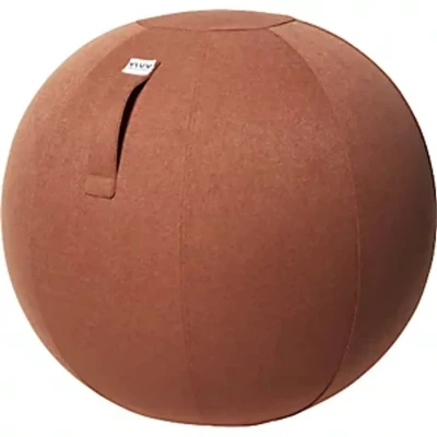 Image of Hock Design GmbH &amp; Co. KG SOVA Swiss Ball, Fabric Cover In Natural Colours, 600 650mm, Salmon Orange