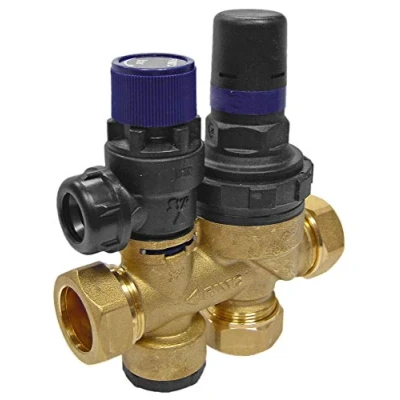Image of Oso Hot Water 22mm 2.1/8.0 Bar 1 Piece Multibloc Control Valve 355045