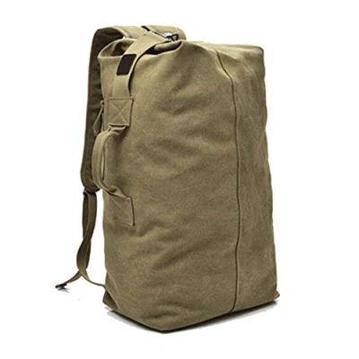 Image of Large Capacity Travel Climbing Bag Tactical Military Backpack Women Army Bags Canvas Bucket Shoulder Sports