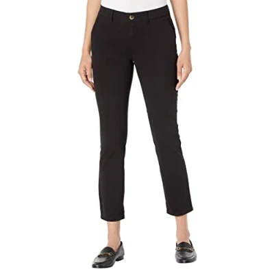 Image of Tommy Hilfiger Women&#039;s Hampton Chino Pant Solid Underpants, Black, 10