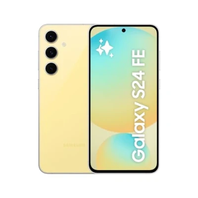 Image of Samsung Galaxy S24 FE, AI Smartphone, Android, 8GB RAM, 256GB Storage, 50MP Camera, Long Battery Life, Unlocked, Yellow, 3 Year Manufacturer Extended Warranty (UK Version)