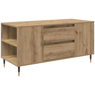 Image of vidaXL Coffee Table Artisan oak 102 x 44.5 50 cm Engineered wood
