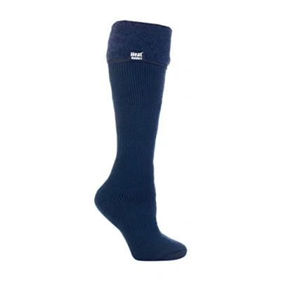 Image of HEAT HOLDERS Ladies Winter Thermal Boot Socks in 4 colours 8 UK 37 42 eur (4 UK, Indigo)